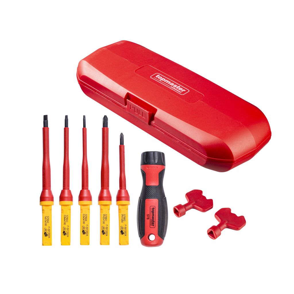 Top Master Pro Set 8 surubelnite izolate 1000V VDE CRV TMP