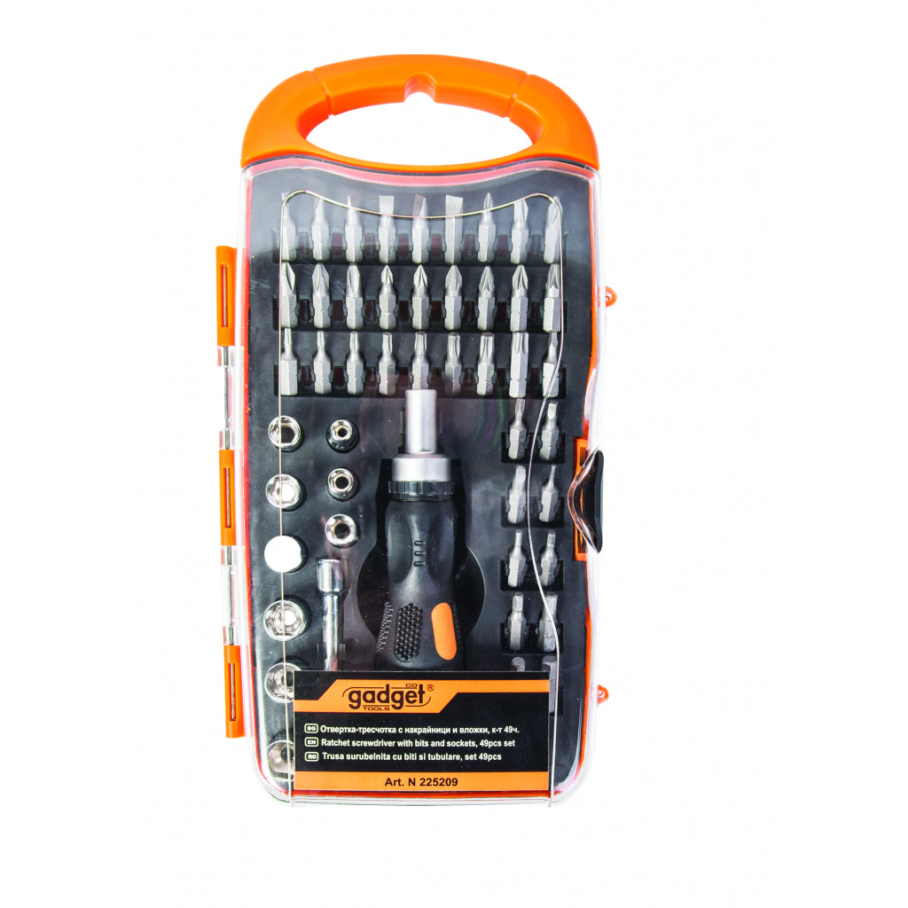 Gadget Set 49 piese surubelnita cu biti si tubulare GD