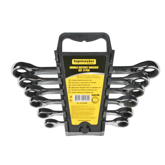 Top Master Pro Set chei duble inelare cu clichet 6buc CRV TMP