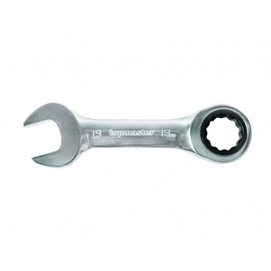 Top Master Pro Cheie combinata cu clichet 19mm STUBBY CRV TMP
