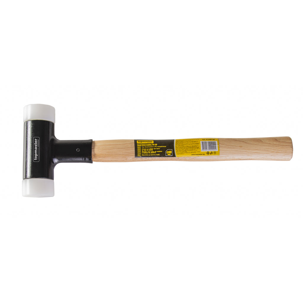 Top Master Pro Ciocan plastic cu maner de lemn 40mm x 430g TMP
