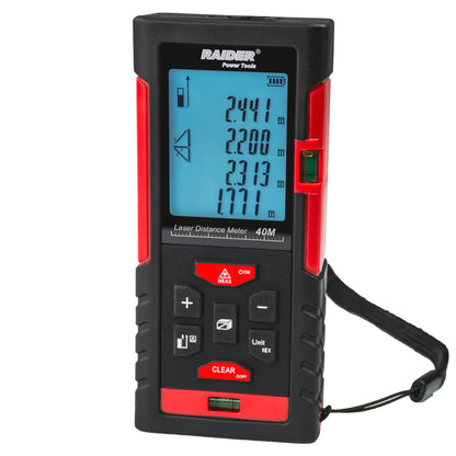 Raider Pro Telemetru laser 40m 2xAAA aria si memorie RD-LDM01