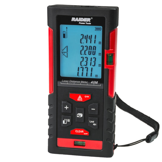 Raider Pro Telemetru laser 40m 2xAAA aria si memorie RD-LDM01