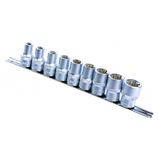 Top Master Pro Set 9 tubulare E ½" 10-24mm CRV TMP