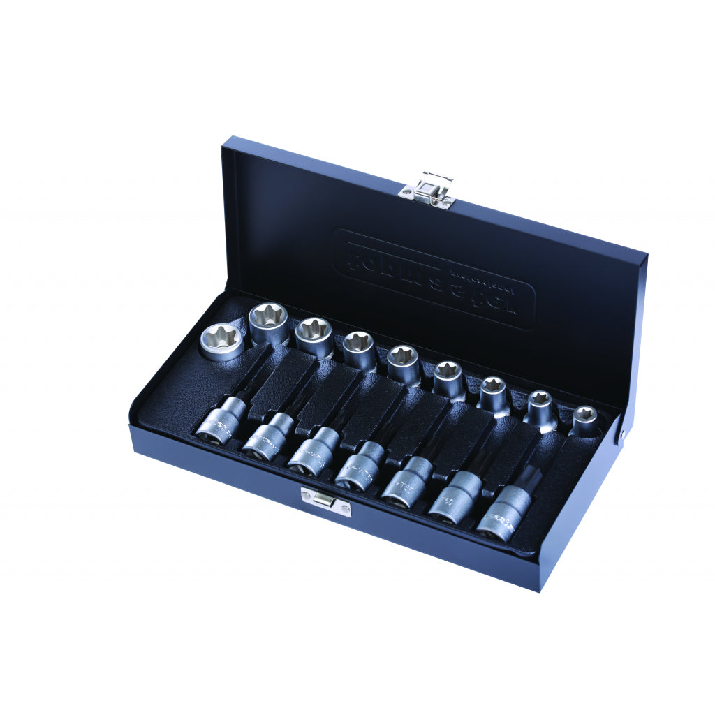 Top Master Pro Set 9 tubulare E ½"E10-E24 si 7 biti torx T30-T70 CRV TMP