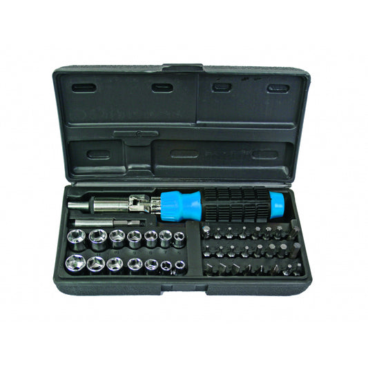 Basic Set 40 piese surubelnita cu clichet biti si tubulare BS