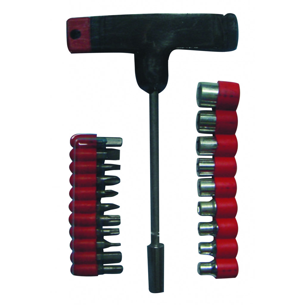 Basic Set 31 piese surubelnita T 140mm cu biti si tubulare BS
