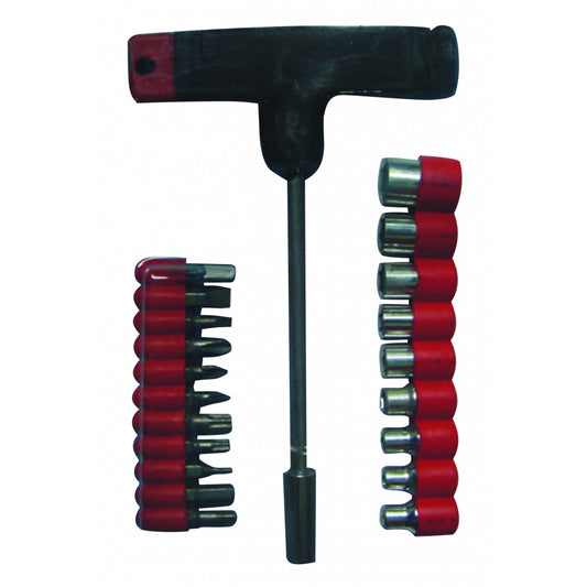 Basic Set 31 piese surubelnita T 140mm cu biti si tubulare BS