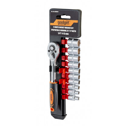 Gadget Set 11 tubulare ¼ 4-13mm cu clicket GD