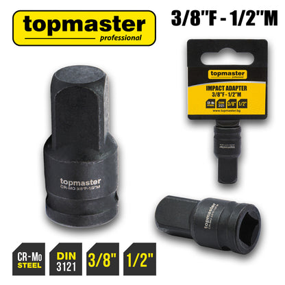 Top Master Pro Adaptor Impact ⅜"F x ½"M TMP