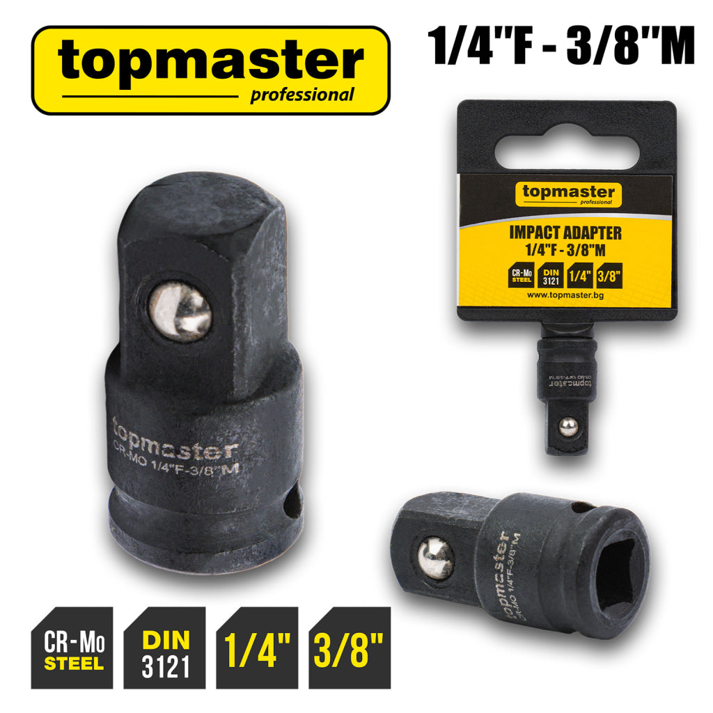 Top Master Pro Adaptor Impact ¼"F х ⅜"М CRV TMP