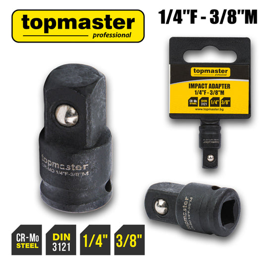 Top Master Pro Adaptor Impact ¼"F х ⅜"М CRV TMP