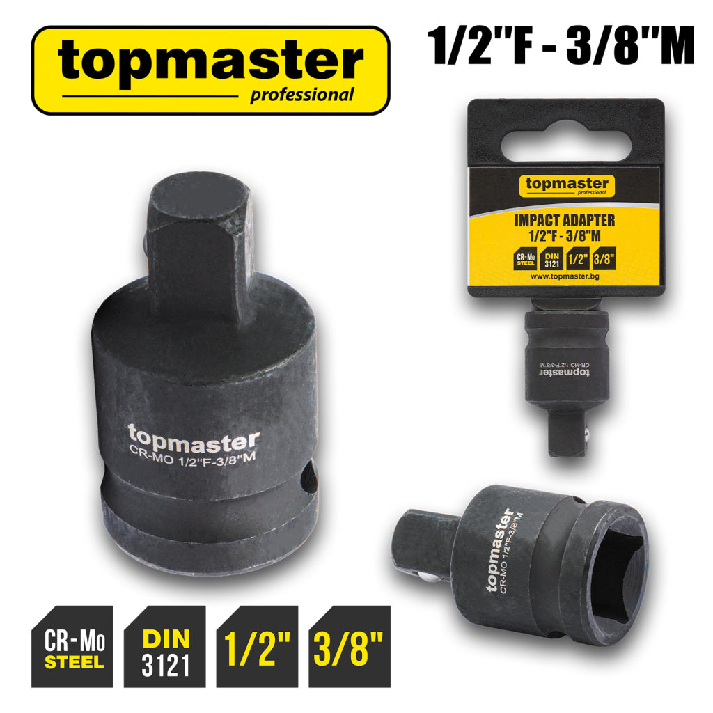 Top Master Pro Adaptor impact ½"F x ⅜"M TMP
