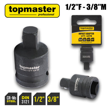 Top Master Pro Adaptor impact ½"F x ⅜"M TMP