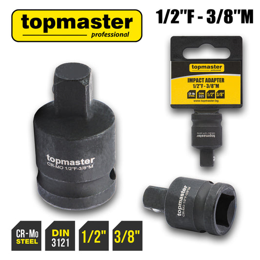 Top Master Pro Adaptor impact ½"F x ⅜"M TMP