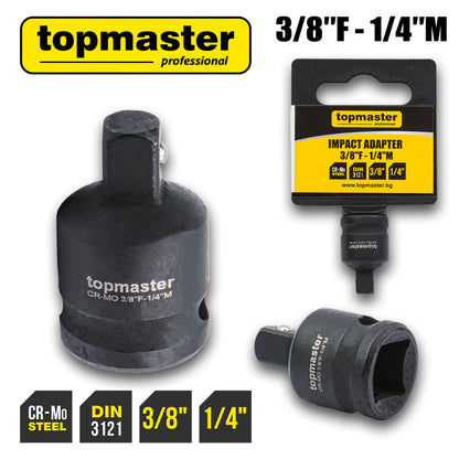 Top Master Pro Adaptor impact ⅜"F x ¼"M TMP