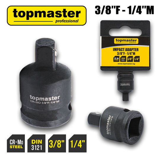 Top Master Pro Adaptor impact ⅜"F x ¼"M TMP