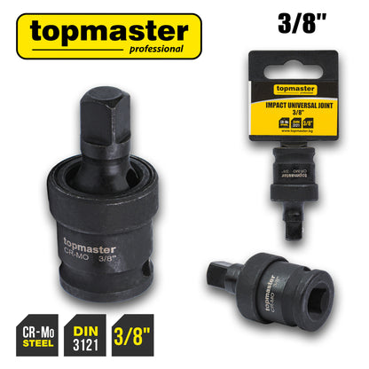 Adaptor tubulara articulat impact ⅜" CRV TMP