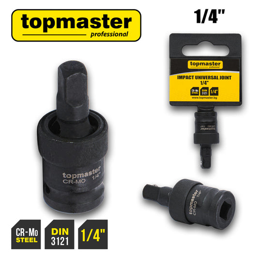 Adaptor tubulara articulat impact ¼" CRV TMP
