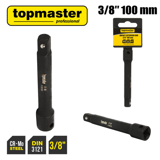 Top Master Pro Prelungitor de impact pentru tubulare 3/8" - 100mm TMP