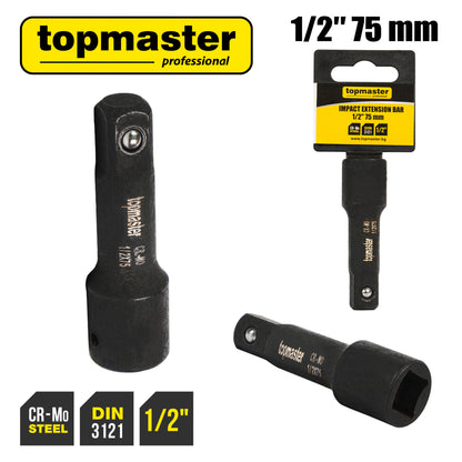 Top Master Pro Prelungitor de impact pentru tubulare 1/2"- 75mm TMP