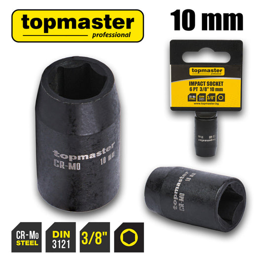 Top Master Pro Tubulara de impact ⅜" x 10mm TMP