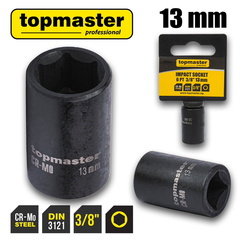 Top Master Pro Tubulara de impact ⅜" x 13mm TMP
