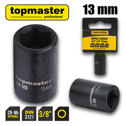Top Master Pro Tubulara de impact ⅜" x 13mm TMP