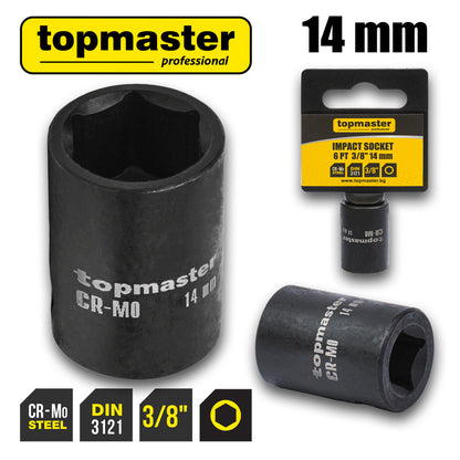 Top Master Pro Tubulara de impact ⅜" x 14mm TMP