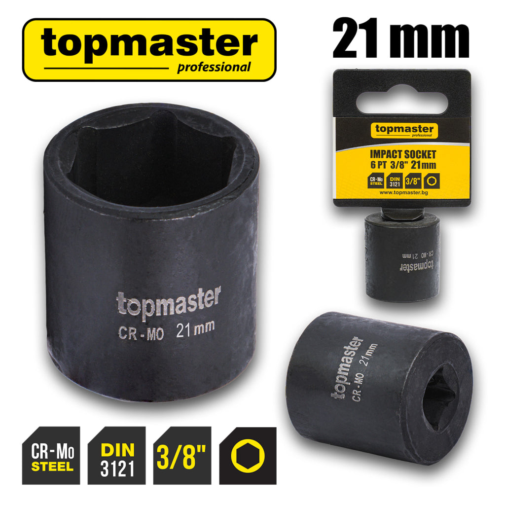 Top Master Pro Tubulara de impact ⅜" x 21mm TMP