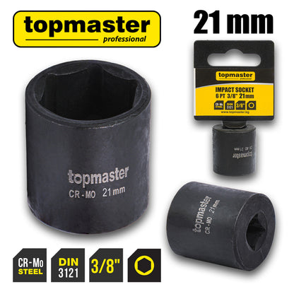 Top Master Pro Tubulara de impact ⅜" x 21mm TMP