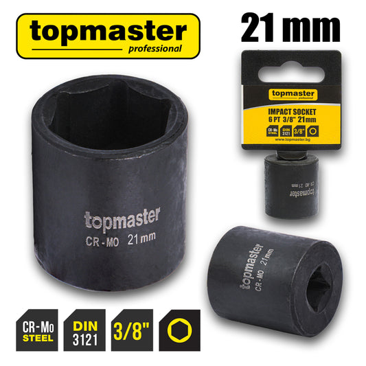 Top Master Pro Tubulara de impact ⅜" x 21mm TMP