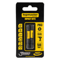 Top Master Pro Set 2 biti magnetici ¼" de impact 50mm PH3 SVCM TMP