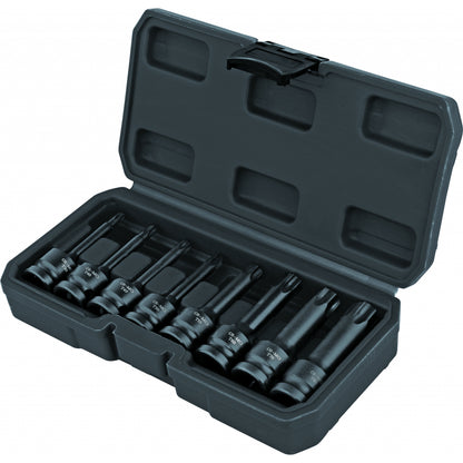 Top Master Pro Set 8 biti magnetici tubulara de impact 78mm T30-T80 CR-Mo