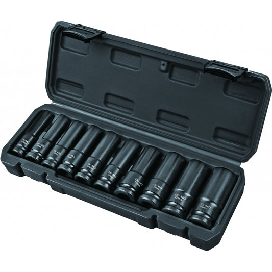Top Master Pro Set 10 chei tubulare lungi de impact ½" 10-24mm TMP