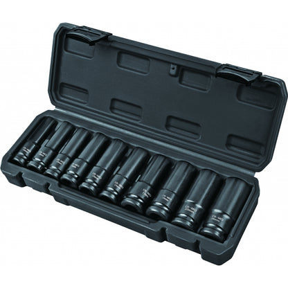 Top Master Pro Set 10 chei tubulare lungi de impact ½" 10-24mm TMP