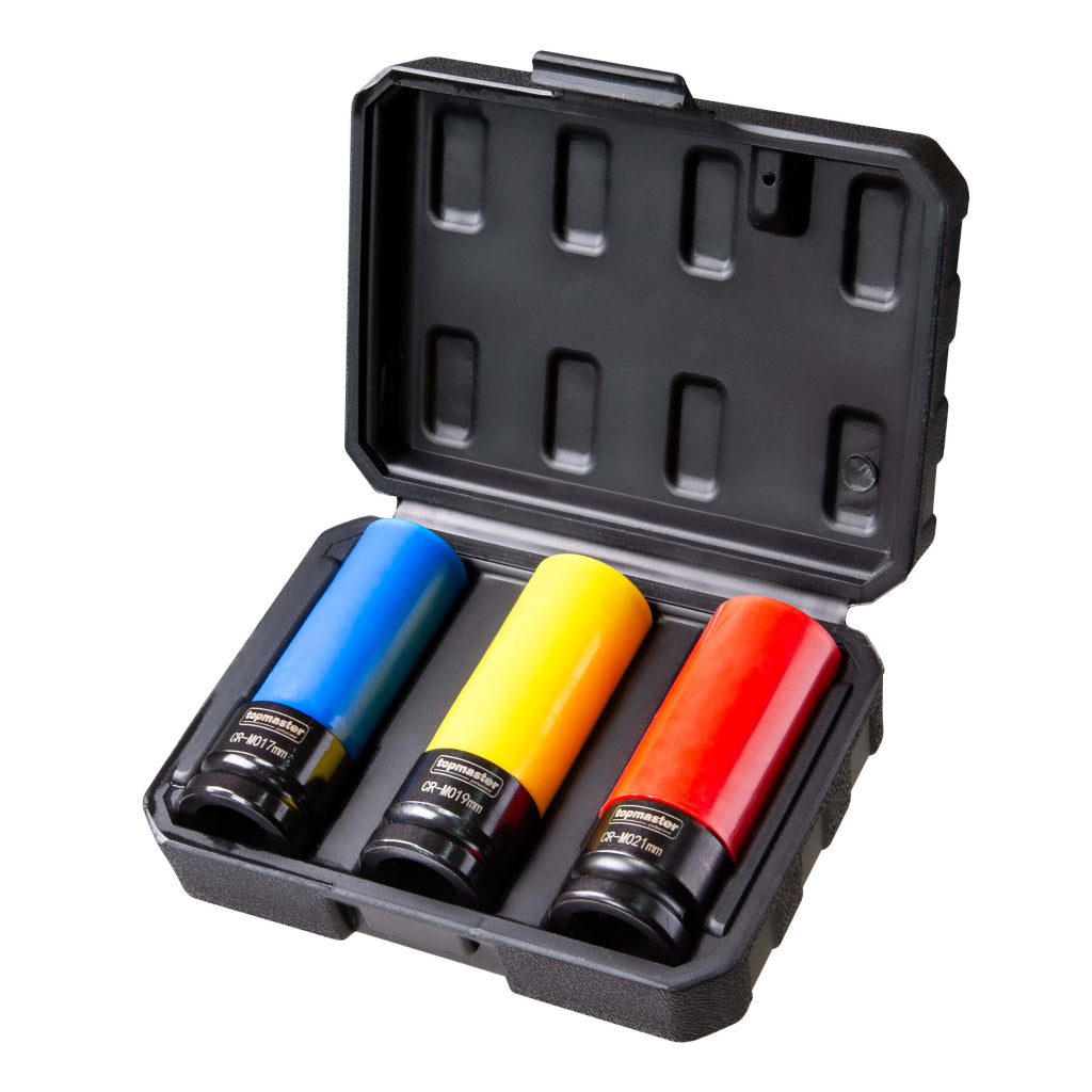 Top Master Pro Set 3 tubulare de impact adanci ½" 17-21mm protectie TMP B