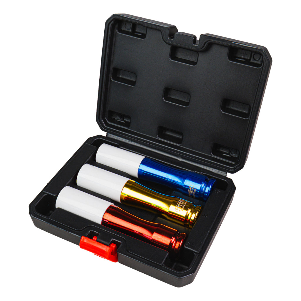 Top Master Pro Set 3 tubulare adanci de impact ½" x 17 19 21mm protectie prezoane P