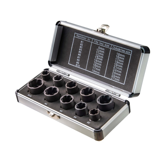 Top Master Pro Set 10 extractoare suruburi 9-19mm TMP