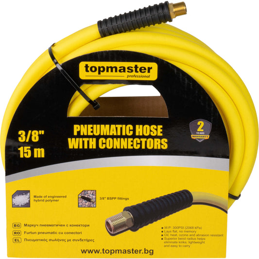 Top Master Pro Furtun aer comprimat ø14x⅜" 15m filet exterior 20bari TMP