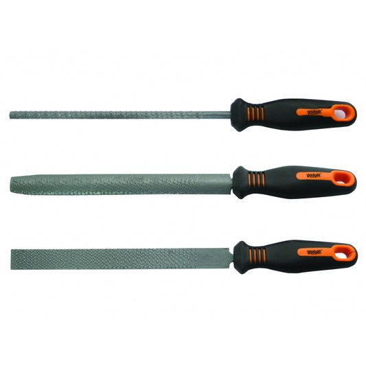 Gadget Set 3 raspile 200mm pentru lemn maner TPR TMP