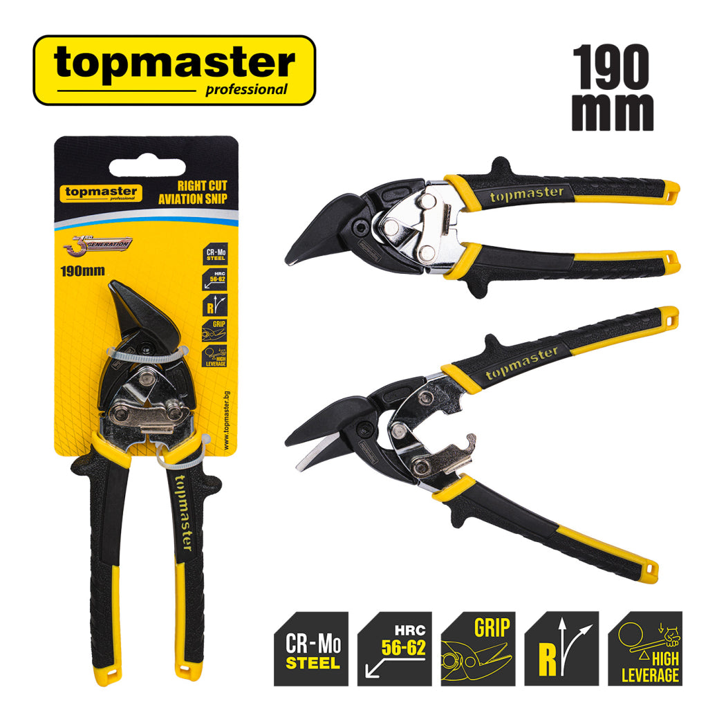Top Master Pro Foarfeca tabla 190mm pe dreapta TMP