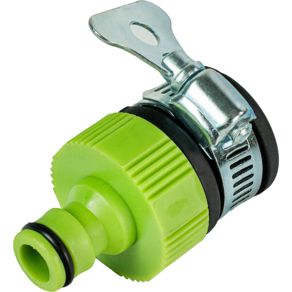 Top Garden Adaptor robinet ½- ¾ si ½" plastic colier metalic TG