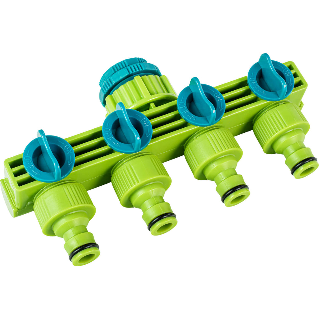 Top Garden Robinet furtun de gradina 4 cai cu stop ½-¾ TG