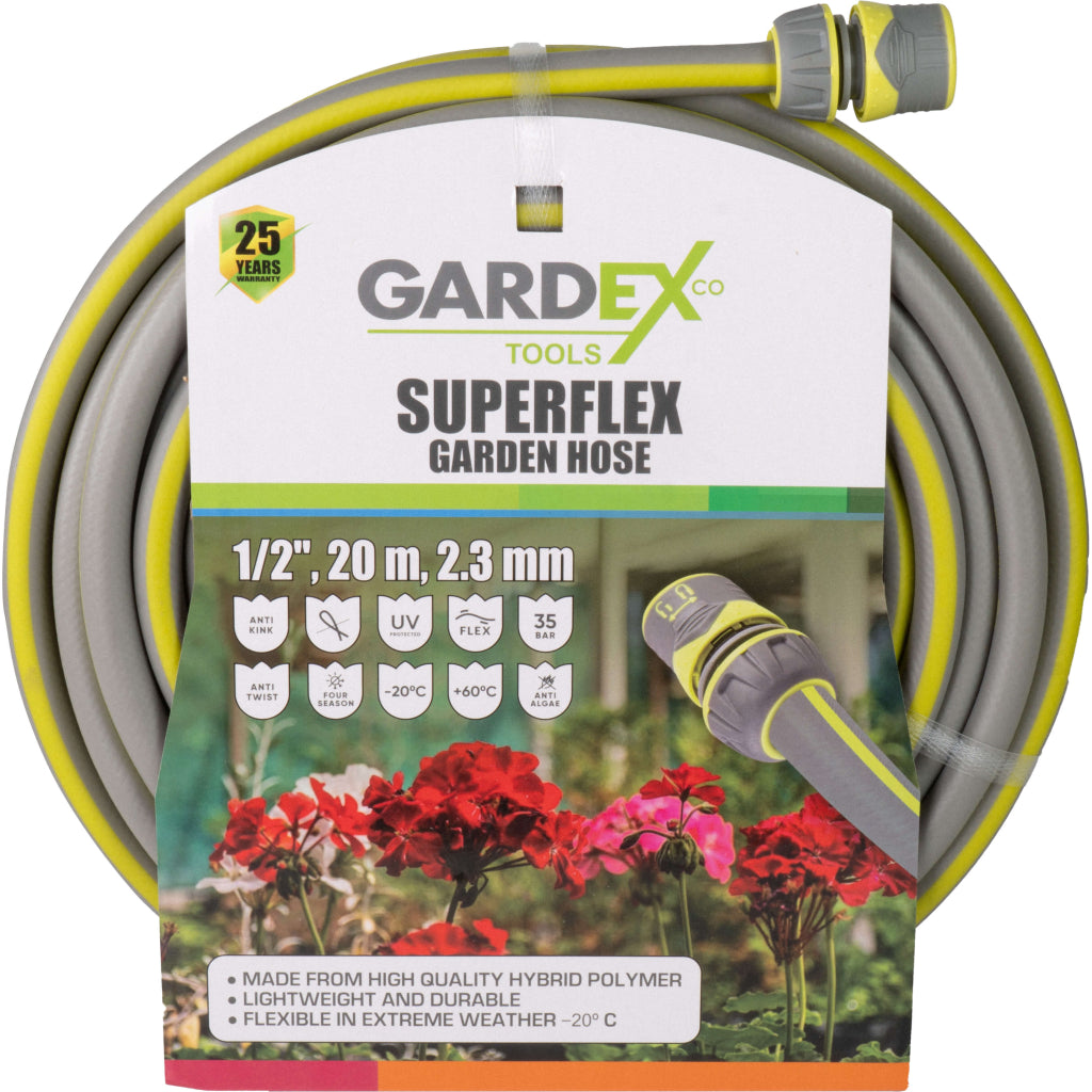 Gardex Furtun de gradina SUPERFLEX ½" 20m 2.3mm GX
