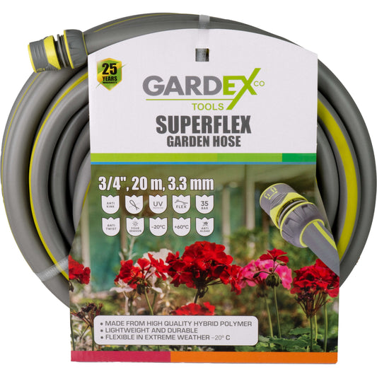 Gardex Furtun de gradina SUPERFLEX ¾" 20m 3.3mm GX
