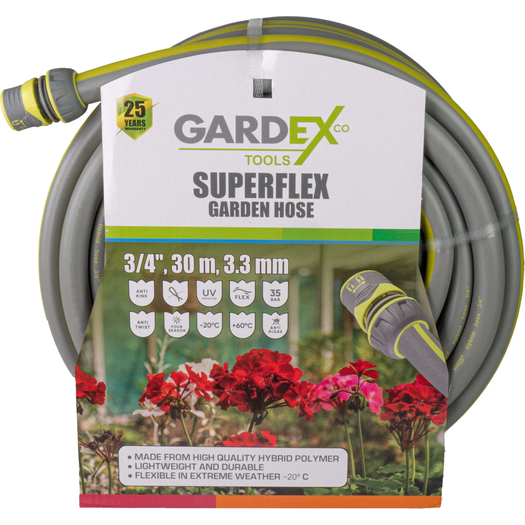 Gardex Furtun de gradina SUPERFLEX ¾" 30m 3.3mm GX