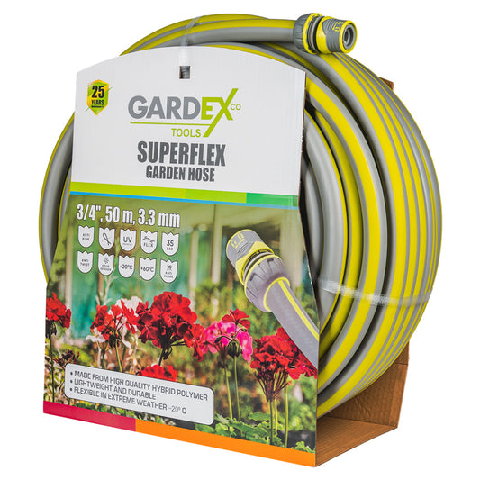 Gardex Furtun de gradina SUPERFLEX ¾" 50m 3.3mm GX
