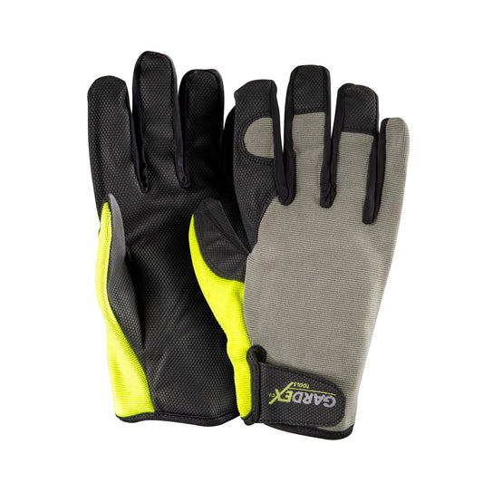 Gardex Manusi pentru gradina piele sintetica si spandex LUXE GX