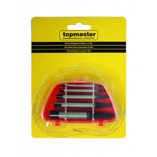 Top Master Pro Set 5 extractoare suruburi 3-18mm CR-MO TMP